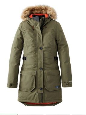 L.L. Bean Maine Mountain Parka in Kelp Green